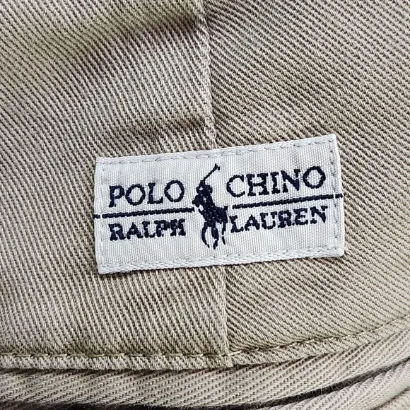 Polo Ralph Lauren Andrew Pants Men's 38x32 Beige Tan Brown Khaki Chinos Pleated - Picture 5 of 6